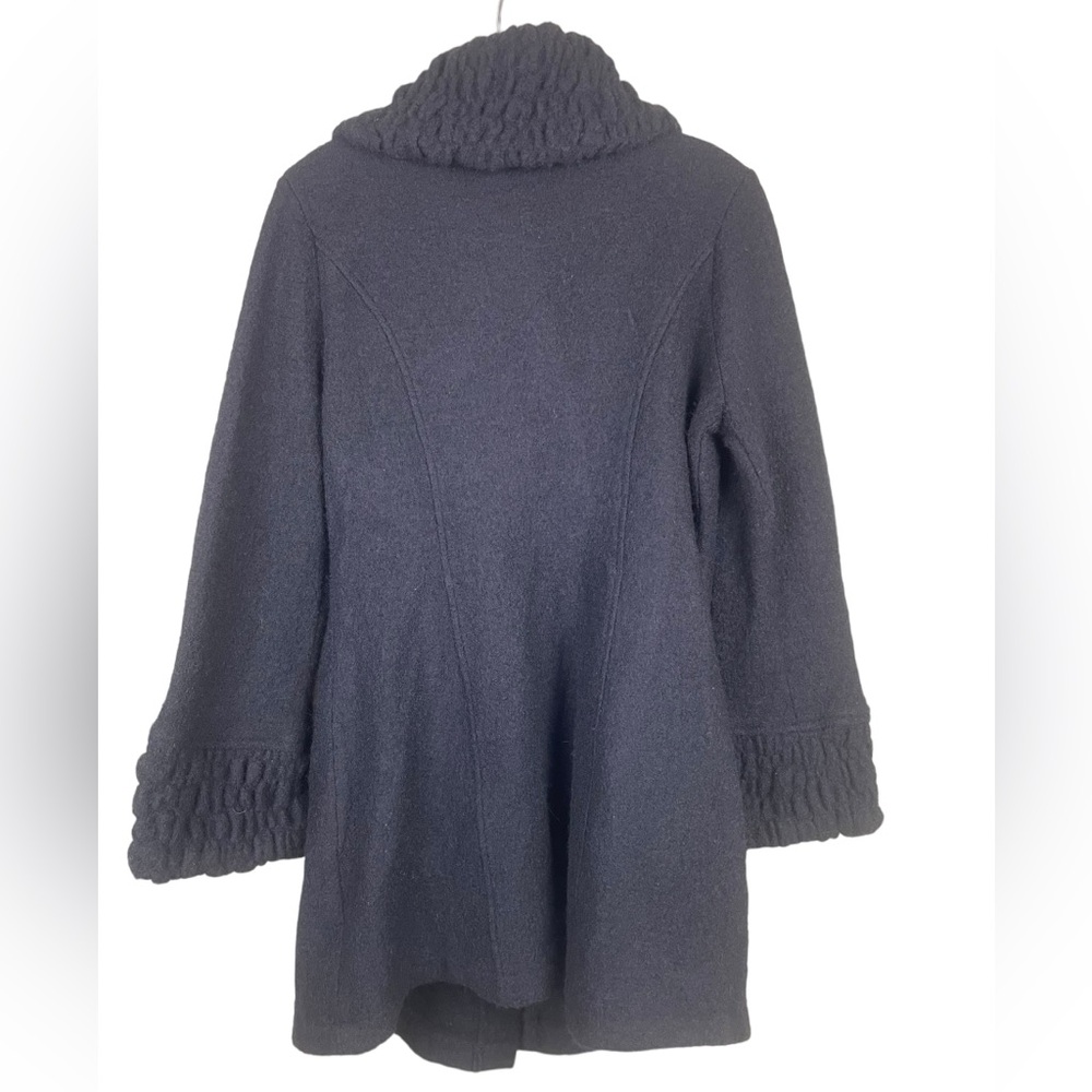 Willi Smith 100% Wool Button Up Jacket Collar & C… - image 2